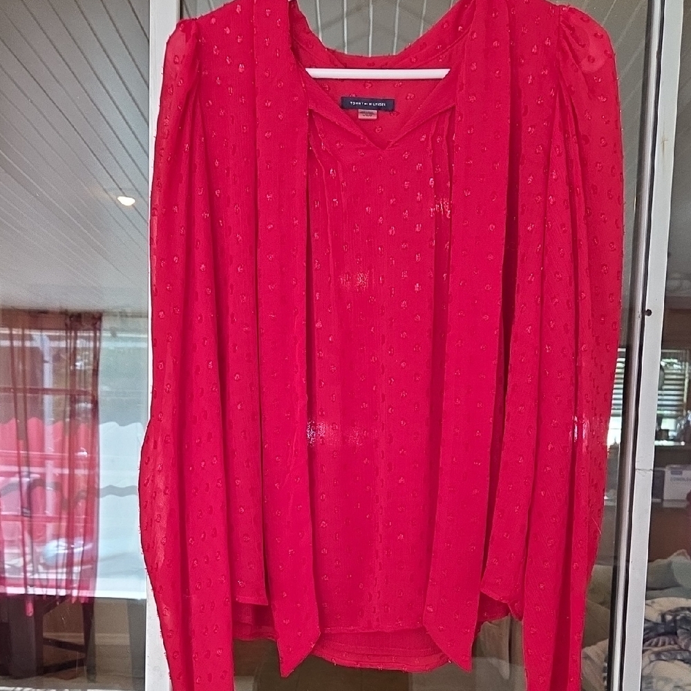 Tommy Hilfiger Red Blouse